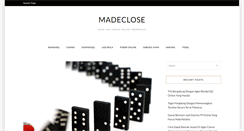 Desktop Screenshot of madeclose.com